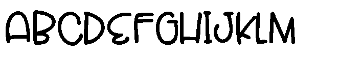ZP Cherry Merry Print Demi Bold Font UPPERCASE