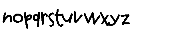 ZP Cherry Merry Print Demi Bold Font LOWERCASE