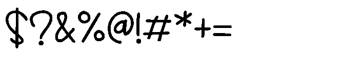ZP Cherry Merry Print Font OTHER CHARS