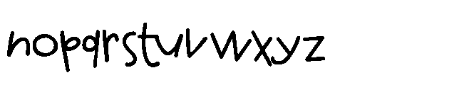 ZP Cherry Merry Print Font LOWERCASE