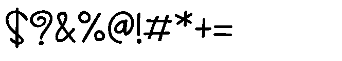 ZP Cherry Merry Regular Font OTHER CHARS