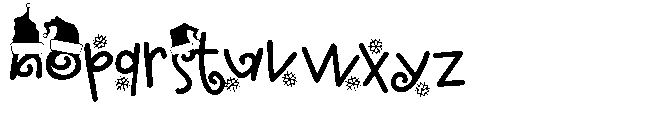 ZP Cherry Merry Regular Font LOWERCASE