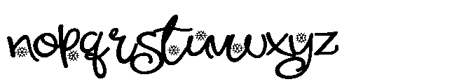 ZP Cherry Merry Script Expanded Font LOWERCASE