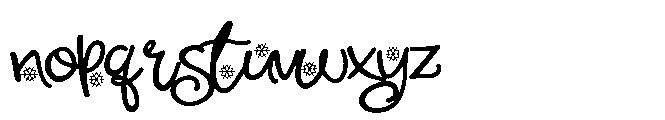 ZP Cherry Merry Script Font LOWERCASE