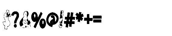 ZP Christmas Cow Condensed Font OTHER CHARS