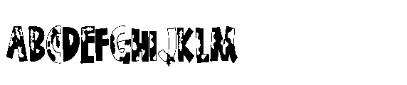 ZP Christmas Cow Condensed Font UPPERCASE