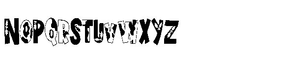 ZP Christmas Cow Condensed Font UPPERCASE