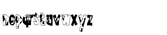 ZP Christmas Cow Condensed Font LOWERCASE
