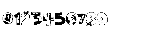 ZP Christmas Cow Expanded Font OTHER CHARS