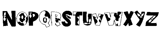ZP Christmas Cow Expanded Font UPPERCASE