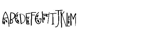 ZP Christmas Cow Print Condensed Font UPPERCASE