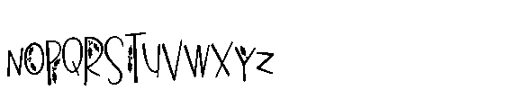 ZP Christmas Cow Print Condensed Font UPPERCASE