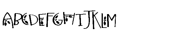 ZP Christmas Cow Print Expanded Font UPPERCASE