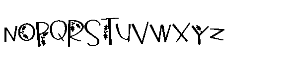 ZP Christmas Cow Print Expanded Font UPPERCASE