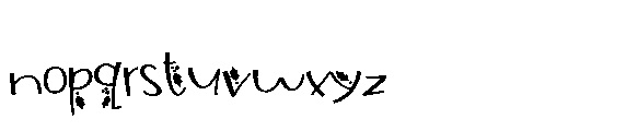 ZP Christmas Cow Print Expanded Font LOWERCASE