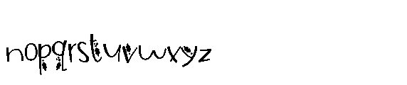 ZP Christmas Cow Print Font LOWERCASE