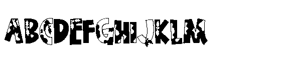 ZP Christmas Cow Regular Font UPPERCASE