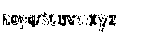 ZP Christmas Cow Regular Font LOWERCASE