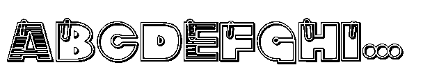 ZP Clippys ZP Clippy 3 D Font UPPERCASE