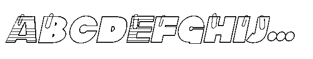 ZP Clippys ZP Clippy Italic Font UPPERCASE
