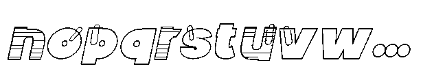 ZP Clippys ZP Clippy Italic Font LOWERCASE