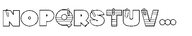 ZP Clippys ZP Clippy Regular Font UPPERCASE