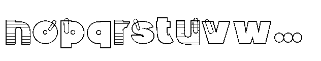 ZP Clippys ZP Clippy Regular Font LOWERCASE