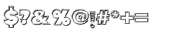 ZP Clippys ZP Clippy Sans Clips 3 D Sans Clips 3 D Font OTHER CHARS