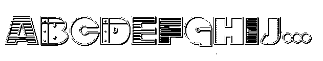 ZP Clippys ZP Clippy Sans Clips 3 D Sans Clips 3 D Font UPPERCASE