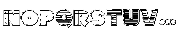 ZP Clippys ZP Clippy Sans Clips 3 D Sans Clips 3 D Font UPPERCASE