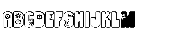 ZP Copacetic Spring 3 d Expanded Font UPPERCASE