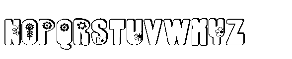 ZP Copacetic Spring 3 d Expanded Font LOWERCASE
