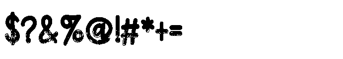 ZP Devoted Scribble Dark Condensed Font OTHER CHARS