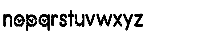 ZP Devoted Scribble Dark Condensed Font LOWERCASE