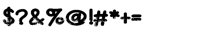 ZP Devoted Scribble Dark Expanded Font OTHER CHARS