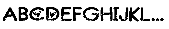 ZP Devoted Scribble Dark Expanded Font UPPERCASE