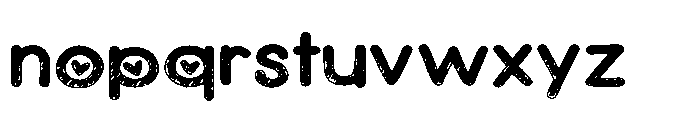 ZP Devoted Scribble Dark Expanded Font LOWERCASE