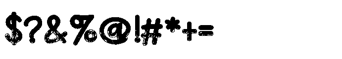 ZP Devoted Scribble Dark Font OTHER CHARS