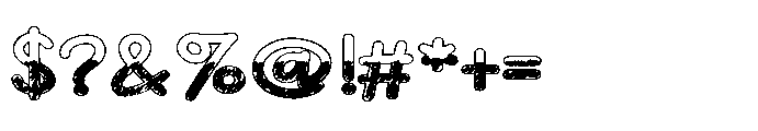 ZP Devoted Scribble Expanded Font OTHER CHARS