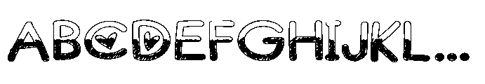 ZP Devoted Scribble Expanded Font UPPERCASE