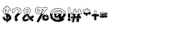 ZP Devoted Scribble Regular Font OTHER CHARS