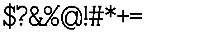 ZP Doctor Dahlia Serif Condensed Font OTHER CHARS