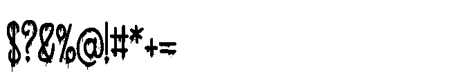 ZP Ectoplasm Condensed Font OTHER CHARS