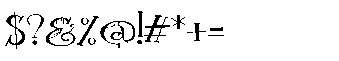 ZP Ectoplasm Play Expanded Font OTHER CHARS