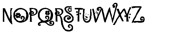 ZP Fanceeflowers Bold Font UPPERCASE