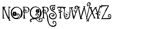 ZP Fanceeflowers Serif Condensed Font UPPERCASE