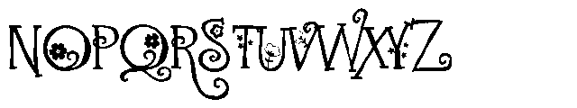 ZP Fanceeflowers Serif Font UPPERCASE