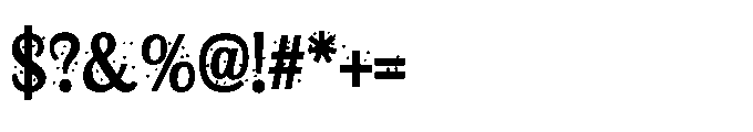 ZP Farmers Frost Spots Bold Font OTHER CHARS