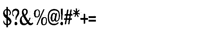 ZP Farmers Frost Spots Condensed Font OTHER CHARS