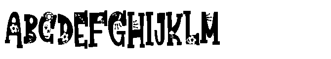 ZP Flowering Condensed Font UPPERCASE